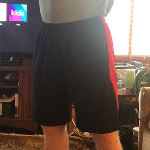Black gym shorts